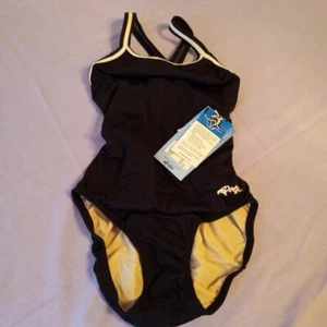 Dolfin One Piece Practice Training Racing Racerback Swimsuit Sz 30 NWT - Picture 1 of 6