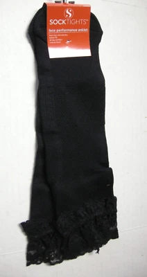 Calcetines tobilleros de encaje para damas por calcetín medias, negros, talla de zapato 6-11, nuevos Foto 1 de 2