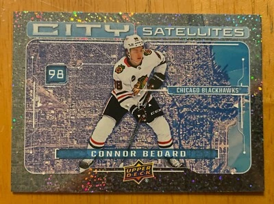 2024-25 Upper Deck CONNER BEDARD UD City Satellites CS-11 Speckled Variation - Image 1 of 2