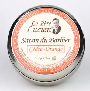 CEDRE ORANGE 200g Rasierseife Le Père Lucien FRANCE VEGAN ätherischen Öle - Bild 1 von 3
