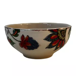 Vintage Pier 1 Imports Elizabeth Colorful Floral Ironstone Soup Cereal Bowl 6" - Picture 1 of 8