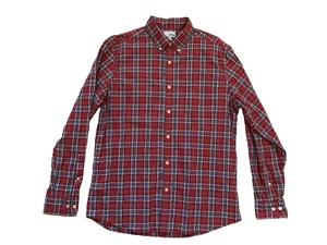 Sonoma Size L Red Plaid Long Sleeve Button Down Stretch Shirt Men's - Picture 1 of 6