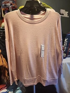 Ladies TimeAndTru Relaxed Fit Sweater Pink Size XXL (20) NEW WITH TAGS - Picture 1 of 2