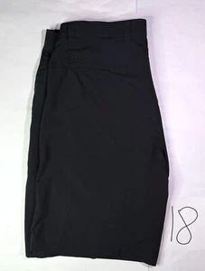 Callaway Golf Shorts Men's 36 Black Performance Slash Pocket Flat Front Zip Fly - Picture 1 of 6