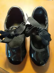 Balera Girl's size 8.5CM - style B60 Slip on Black Child Tap Shoes - Picture 1 of 6