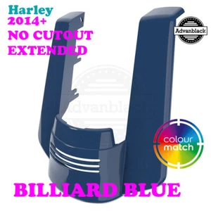 No Cutout Billiard Blue Rear Fender Extension fit 09+ Harley Electra - Foto 1 di 5