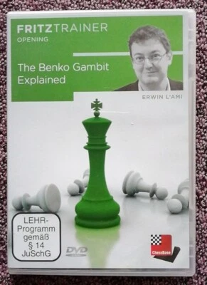 CHESSBASE DVD - FRITZTRAINER - THE BENKA GAMBIT - EXPLAINED - E. L'AMI - Bild 1 von 2
