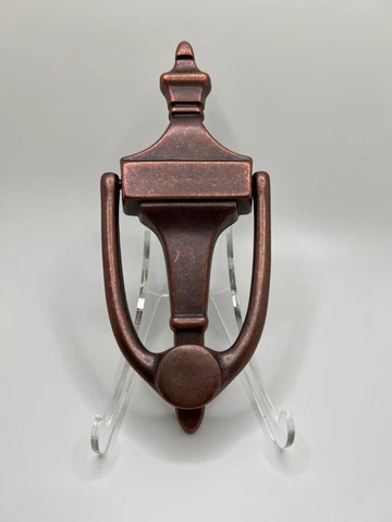 Door Knocker, Antique Cooper, Restoration Hardware, 7” X 3” X 1-1/8”, NIB Cover