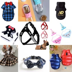 Hundekleid Hundekleidung Hundejacke Katze LED Kragen Schleife Hund Futter Wasserspender - Bild 1 von 57