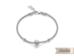 Bracciale donna Miluna in argento e perla acqua dolce 7,5 - 8 PBR3025 - Foto 1 di 1