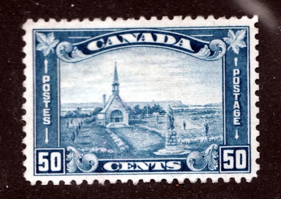 1930 Canada Sc# 176 - 50¢ Gran Prix N.S. Acadian Memorial Church MNG  - Image 1 of 1