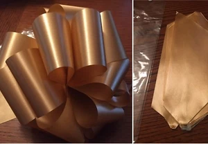 12 Large GOLD Pull Bows ~ 6" inch~Party -Gift Wrap~easy just pull string - Picture 1 of 9