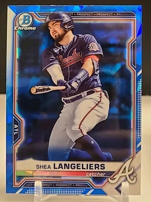 2021 Bowman Chrome Sapphire Shea Langeliers #BCP-157 - Image 1 of 2