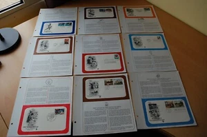 1992 9 Pages USA Postal Commemorative Society FDC Columbus olympics - Picture 1 of 10