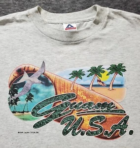 Sun Art Design Guam Shirt Vintage 1998 Single Stitch grau Alstyle Apparel AAA - Bild 1 von 10