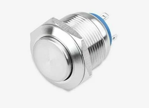 Guitar & Bass Kill Switch Dome Killswitch Momentary Push Button 16MM Chrome - Picture 1 of 3