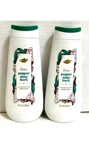 Colomba Holiday Treats Lavaggi Corpo 11 fl oz Corteccia di Menta Piperita Set di 2 - Foto 1 di 3