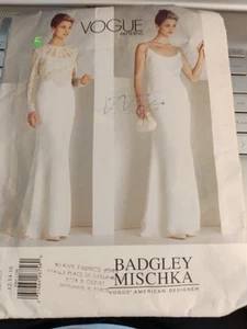Vogue 2065 Badgley Mischka Misses Designer Jacket & Dress PatternSz 12-16 Uncut - Picture 1 of 2
