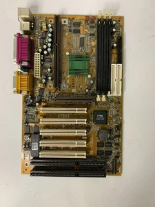 Abit VT6X4 Motherboard Slot 1 – Untested – Vintage VIA Apollo Pro133A –PII/PIII - Picture 1 of 2
