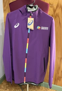 ASICS Hooded Track Jacket 2022 World Athletics Championships Women's Large NWT - Picture 1 of 7