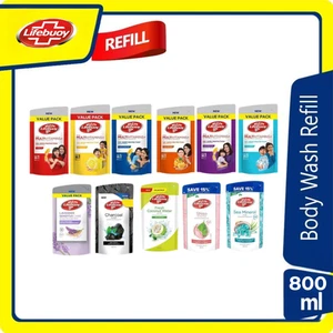 LIFEBUOY Body Wash Refill Pack 800ml Antibacterial Shower Gel – Choose Variant - Picture 1 of 14