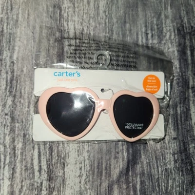 Carters Just One You Pink Heart Toddler Sunglasses 100% UVA/UVB Protectant - Image 1 of 4