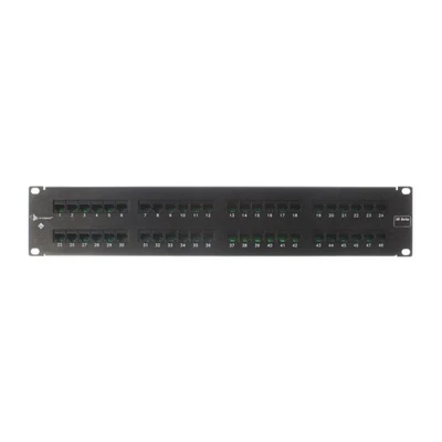 SIEMON HD5-48 HEAVY-DUTY CATEGORY-5E 48-PORT FLAT PATCH PANEL, CAT5E - Image 1 of 3