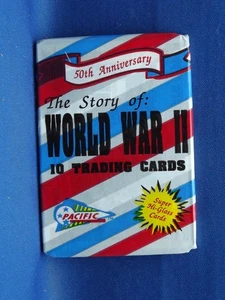 The Story of World War 2 Pacific Trading Cards One ungeöffnetes Paket 1992 - Bild 1 von 2