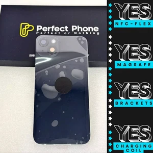 iPhone 15 Plus Replacement Back Glass-Mag Safe-Charge Coil-Flash-Brackets NFC-UK - Picture 1 of 10