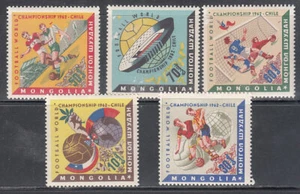 Mongolia - Mail 1962 Yvert 248/52 MNH Sports Football - Picture 1 of 1