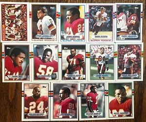 1989 Topps Washington Redskins Team Set of 14 Football Cards - Picture 1 of 1