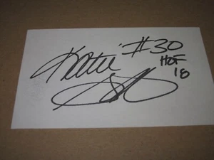 KATIE SMITH AUTOGRAPHED 3X5 INDEX CARD- 2018 HOF INSCRPTION-WNBA-TEAM USA - Picture 1 of 1
