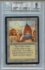 MTG Arabian Nights City of Brass BGS 9.0 Mint Magic Card 3 X  9.5 grades 8676