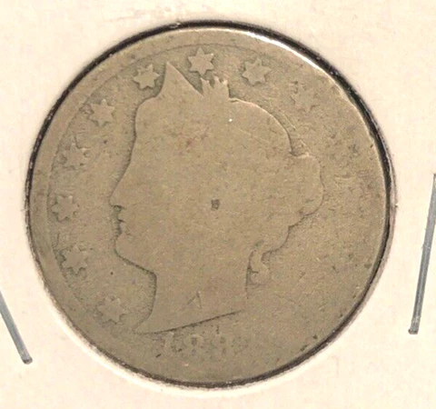 1887 liberty head V nickel AG Cover