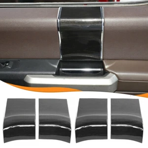 4pcs Interior Door Handle Panel Trim Decor Cover for 15-20 Ford F150 Black Wood - Bild 1 von 10