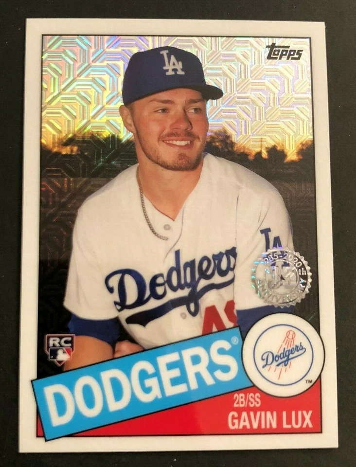 2020 Topps 35th Anniversary 1985 Chrome - GAVIN LUX Dodgers RC #85C-48 - Image 1 of 1