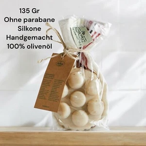 Sapone olio d'oliva fatto a mano sapone vegano naturale con fresco 135 gr - Foto 1 di 2