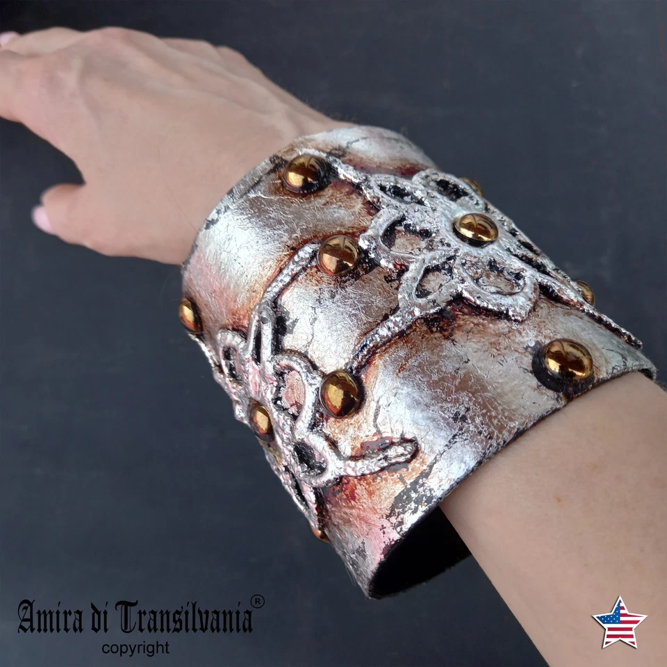 joyería mujer pulsera sólida brazalete marca lujo hoja flores originales plata oro Foto 1 de 4