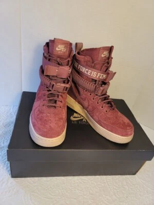 Nike Air SF AF 1 Women's Vintage Wine Sneaker (AJ1700 600) Size 8 - Image 1 of 4
