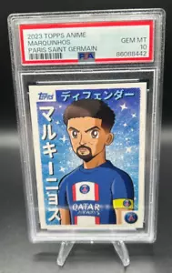 2023 Topps Anime On Demand Marquinhos Paris Saint German PSA 10 Gem Mint - Picture 1 of 2