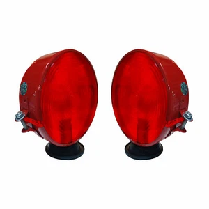 Ersatz Traktor Double Face Light Set 12V Birnen mit rotem Gehäuse und Linse rot - Bild 1 von 9