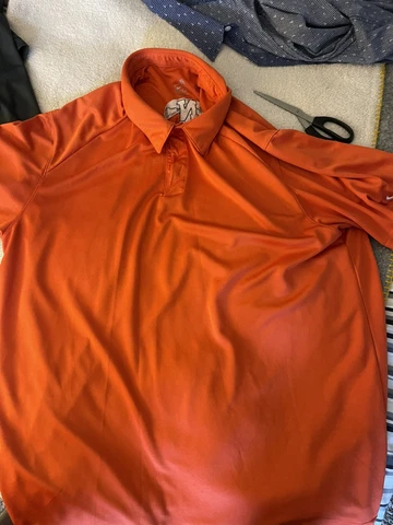 Vintage Nebraska Cornhuskers Polo Shirt XL Nike Dri Fit Short Sleeve Logo Cover