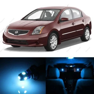 9 x Paquete de luces interiores LED AZUL HIELO para Nissan Sentra 2007-2012 + herramienta de palanca - Imagen 1 de 7