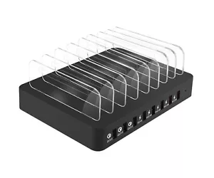 110W QC3.0 Detachable holder 8-Port USB Wall Charger Dock for Tablet Smart Phone - Picture 1 of 6
