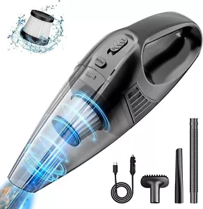 Car Vacuum,Portable Vacuum Cleaner with 11000PA Suction,DC 12V,0.5L Black - Picture 1 of 7