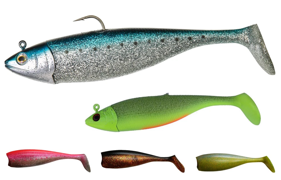 ILLEX Nitro Shad 250 + Head 250g 24cm/390g 1+2 pcs Combo Pack Heilbutt Dorsch - Bild 1 von 1