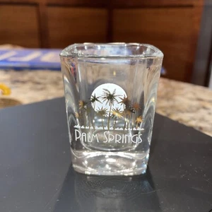 Shot Glass PALM SPRINGS California RESORT Souvenir Trees - Picture 1 of 4