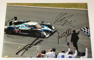 Foto firmada autografiada multifirmada de Le Mans Peugeot Winners 2009 + certificado de autenticidad - Imagen 1 de 1