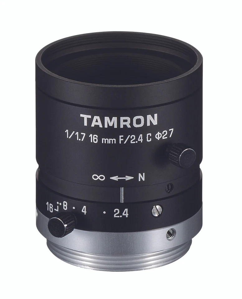 M117FM16 (6MP, 1/1.7″, 16mm, F/2.4) C-Mount TAMRON ** BRAND NEW ** - Image 1 of 1