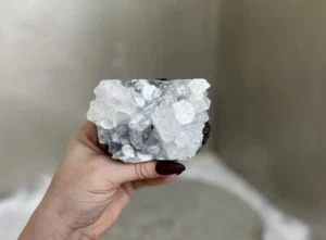 Diamond Apophyllite on Blue Chalcedony, Mixed Mineral Specimen - Imagen 1 de 12